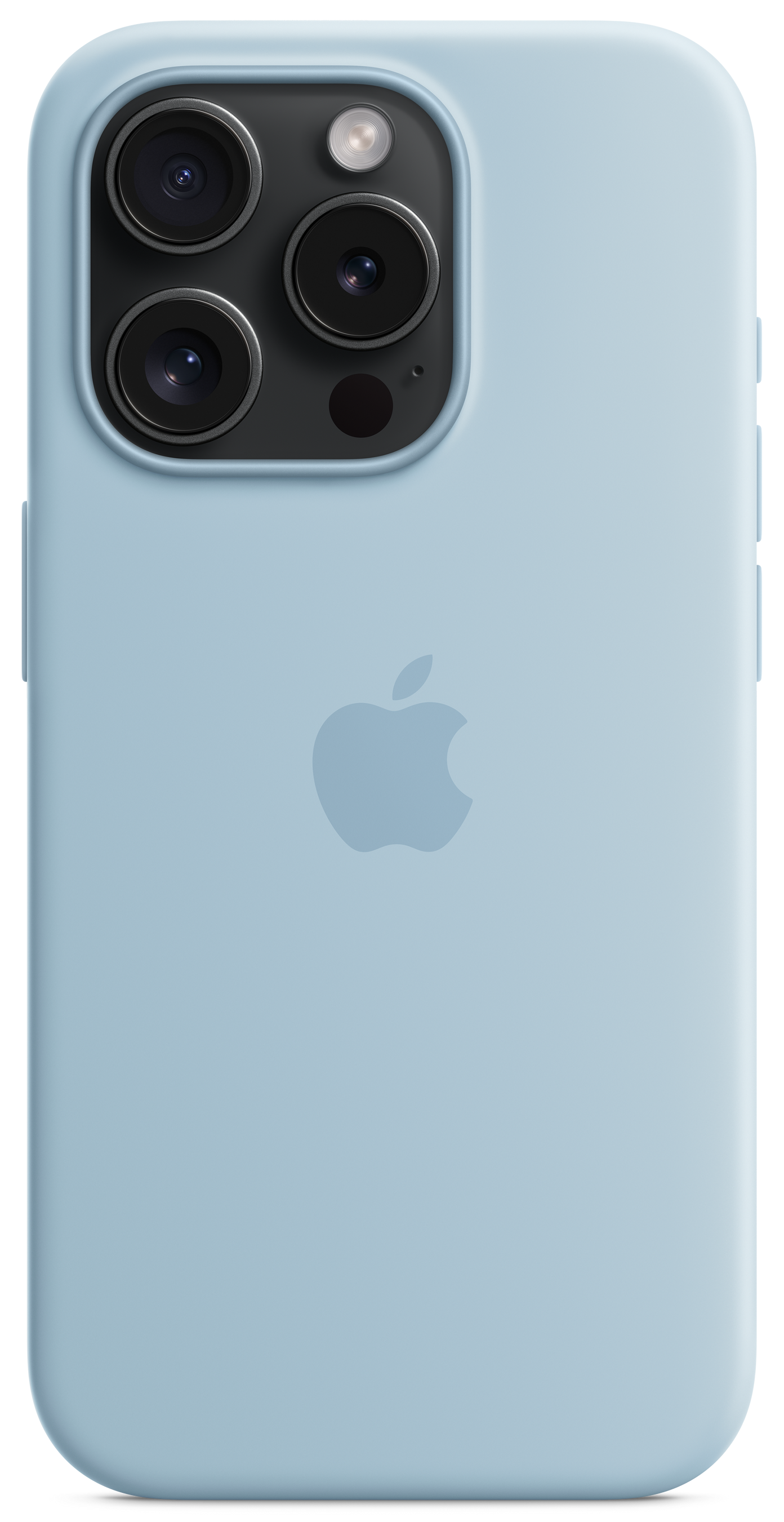 Чехол для iPhone 15 Pro Max Silicone Case with MagSafe Light Blue
