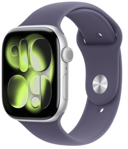 Часы Apple Watch 11 42mm Silver Aluminium Case GPS Sport Band Purple Fog S/M