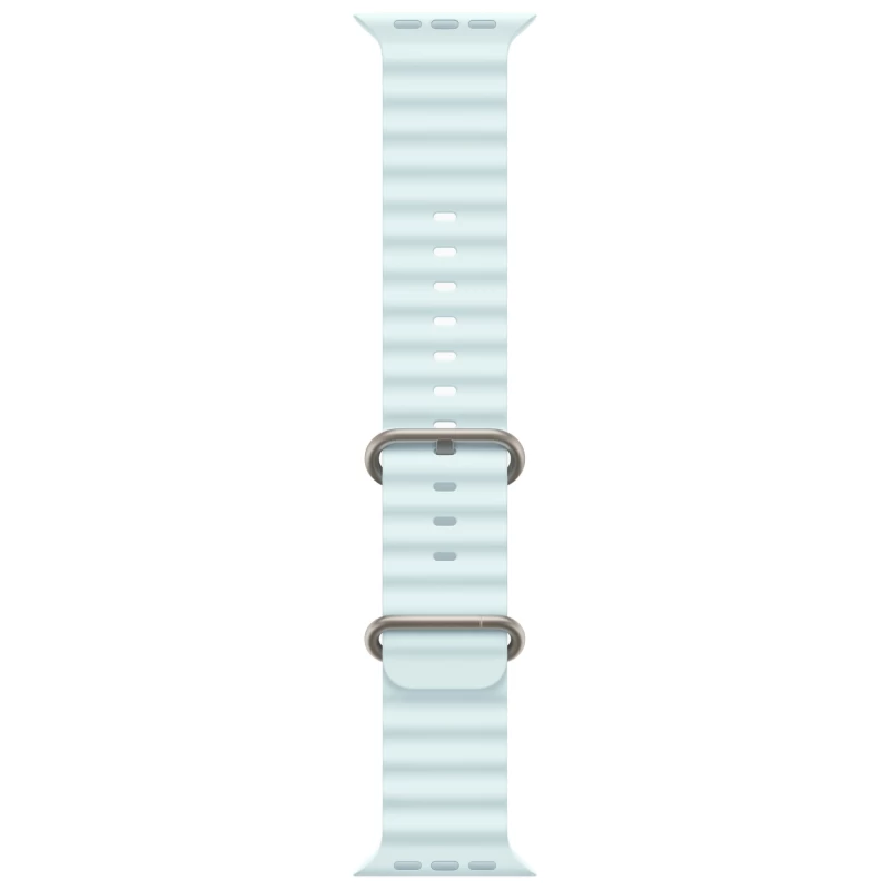 Часы Apple watch Ultra 2 2024 49mm Natural Titanium Case Ocean Band Ice Blue
