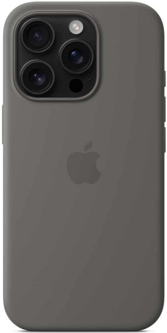 Чехол для iPhone 16 Pro Max Silicone Case with MagSafe Stone Gray