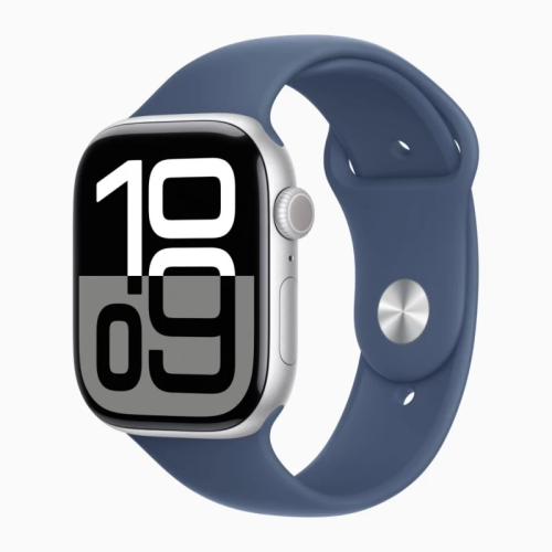 Часы Apple Watch Series 10 42mm Silver Aluminium Case Sport Band Denim S/M