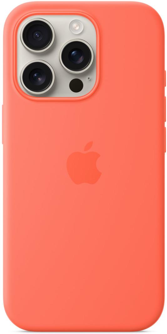 Чехол для iPhone 16 Pro Max Silicone Case with MagSafe Tangerine
