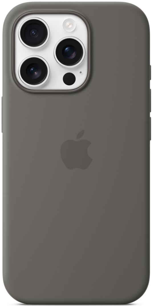 Чехол для iPhone 16 Pro Max Silicone Case with MagSafe Stone Gray