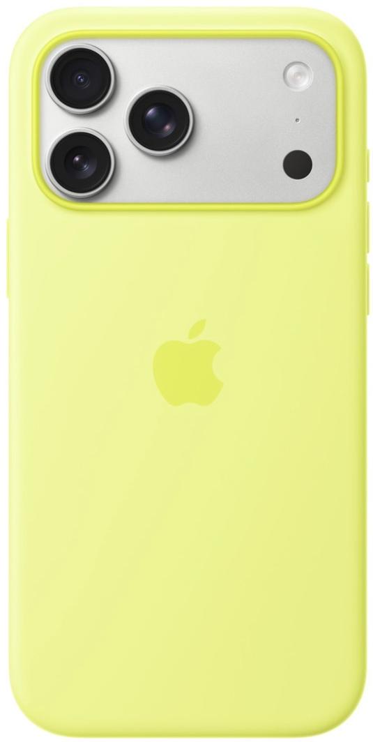 Чехол для iPhone 17 Pro Silicone Case with MagSafe Neon Yellow